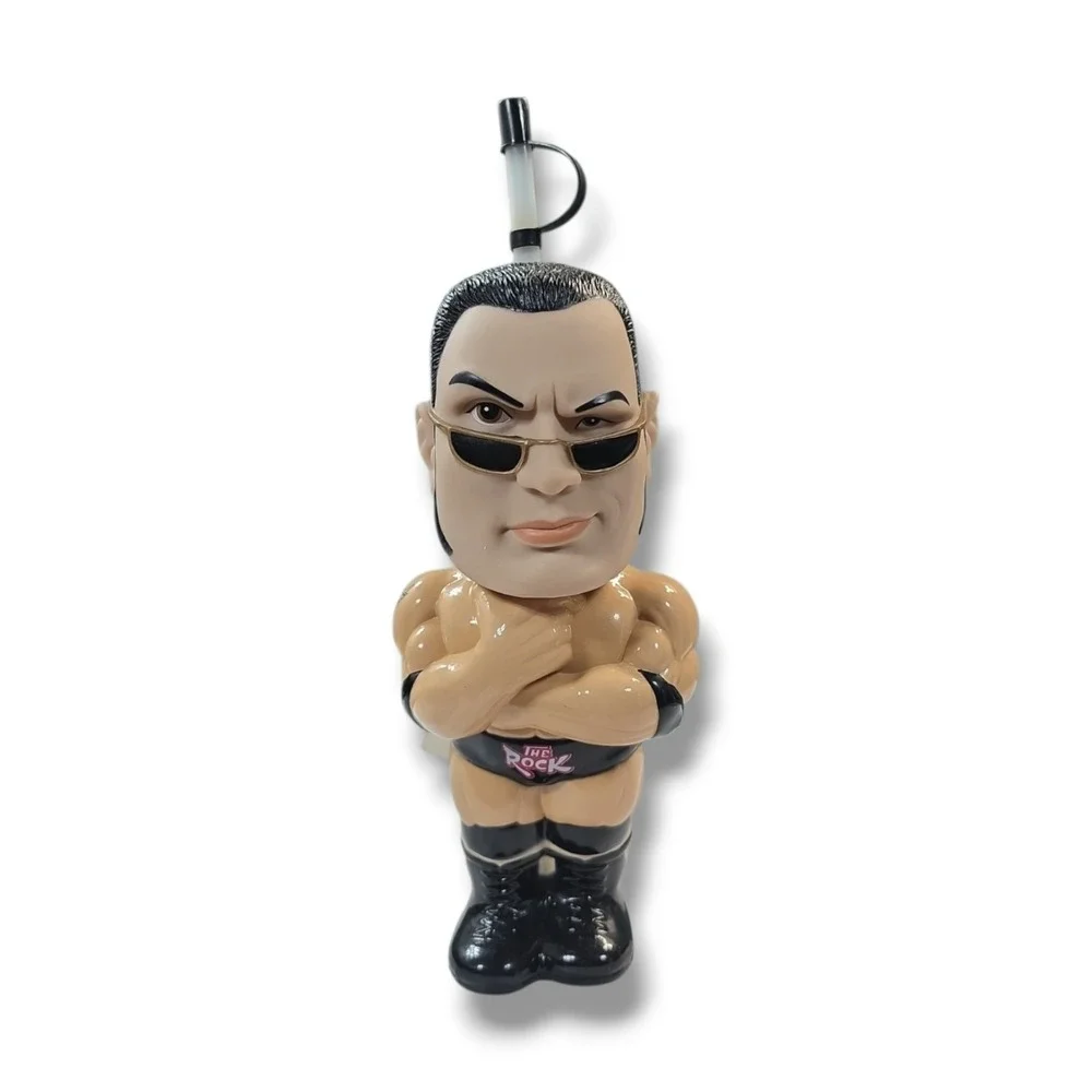 New WWF THE ROCK 3-D Big Sipper Attitude NEW With Tags Vintage 1999 /‎ 2001